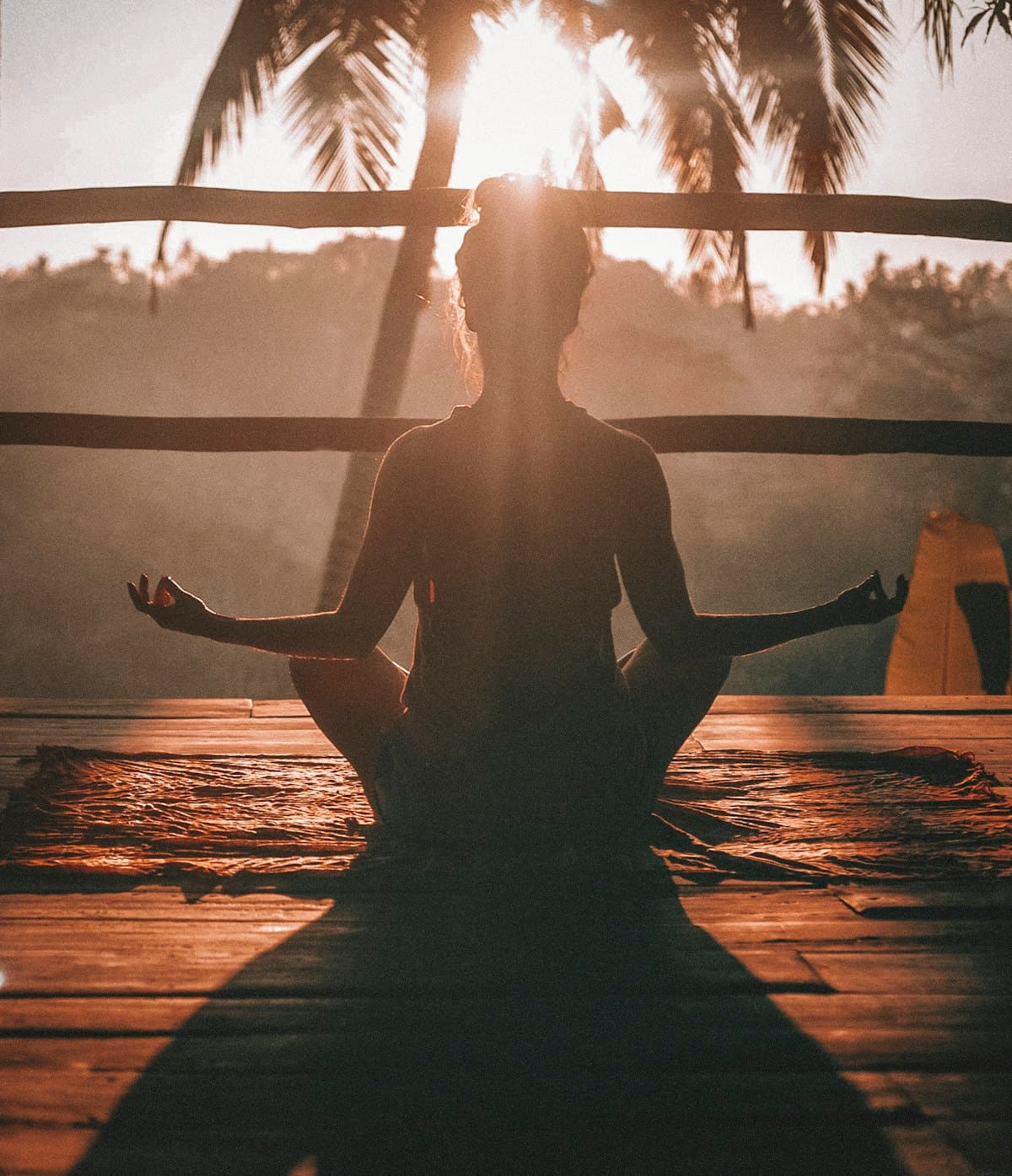 Yoga by the pool
